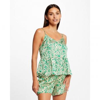 Blusa Morgan de tirantes finos con estampado cachemira
