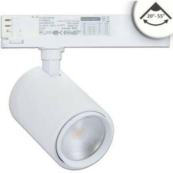 Faretto Focalizzabile 42W Bianco Opaco