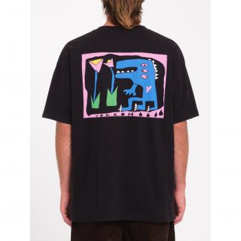 Black Volcom Arthur Dinosaur Shirt
