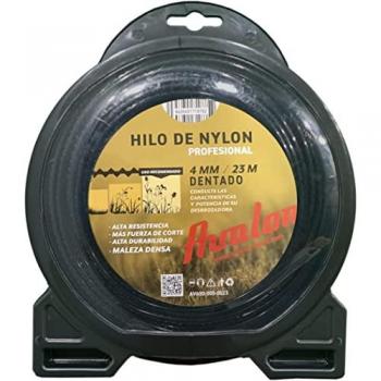 Fil denté en Nylon Avalon pour débroussailleuse (4,5 mm x 18 m)