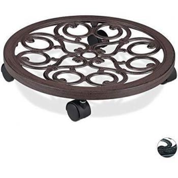 Round Plant Caddy by Relaxdays
