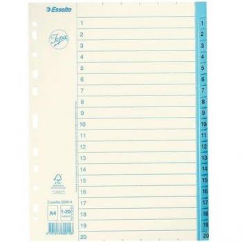 Pärmregister papper 1-20 A4