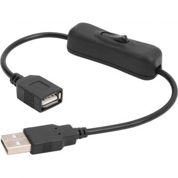 30cm USB Extension Cable with ON/OFF Button for USB Devices