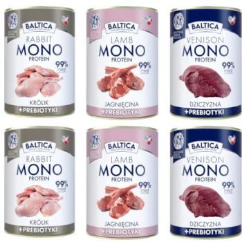 Baltica Cibo Umido Monoproteico per Cani con Coniglio e Prebiotici 400g