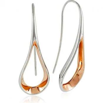Pendientes de aro Skagen Kariana de acero bicolor