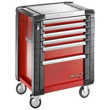 Jet.6M3 Roller Cabinet 6 Drawer Red