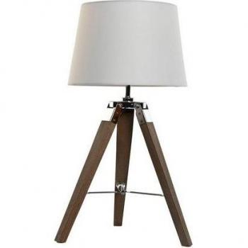Lámpara de Mesa Home Esprit Blanco-Marrón