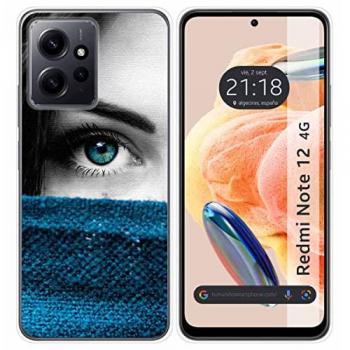 Tumundosmartphone Funda Silicona Xiaomi Redmi Note 12 4G Diseño Ojo Personalizada