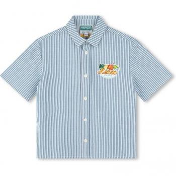 Camisa de niño de manga corta Kenzo Kids a rayas