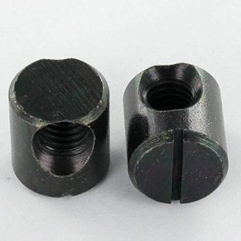 Support Fendu 15x17 M8 Acier Zingué Noir