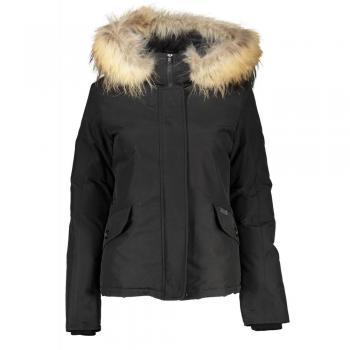 Woolrich Black Cotton Hooded Jacket - Men's Size M