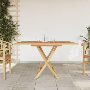 Folding Garden Table 110x110x75 cm Solid Wood Teak Vidaxl