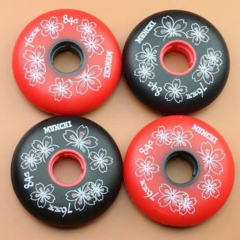 Chaussures de patin à roulettes slalom 84A FSK haute élasticité multi-usages pour SEBA GYRO [72mm 76mm 80mm]