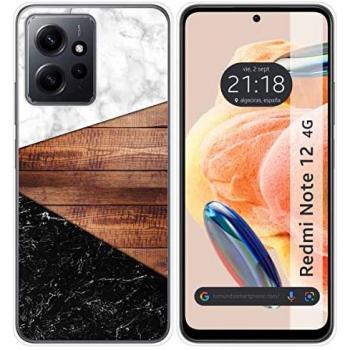 Tumundosmartphone Funda Silicona Xiaomi Redmi Note 12 4G Mármol FRIO LED UV