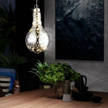 Lampadina a Batteria Argento Sospesa