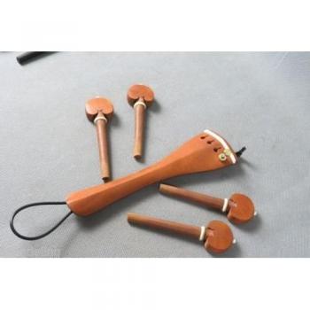 Jujube Wood 4/4 Cello Tailpiece and Pegs Set