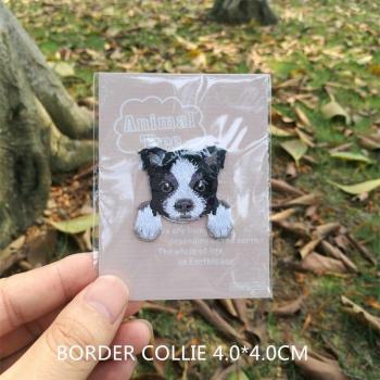 Adhesive Back Cute Dog Patch T-Shirt for Children