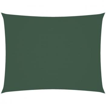 Dark Green Oxford Fabric Sunshade Sail 6x7 m