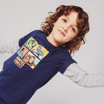 Avengers gris tee pour garçon – Taille S