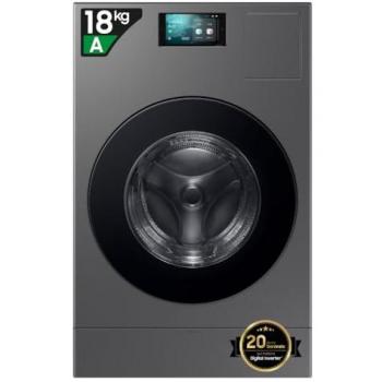 Samsung WD18DB8995BZT2 Lavasecadora 18 kg + 11 kg, 1000 rpm, 22 programas, Antracita
