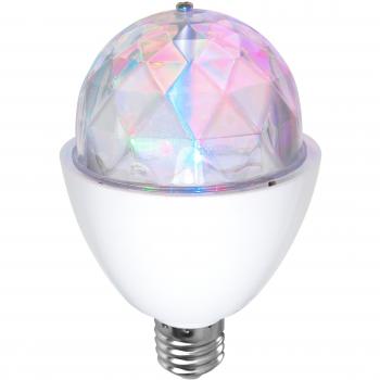 Pack x 3 unidades Bombilla LED RGB para Fiestas con Efectos Luminosos Giratorios