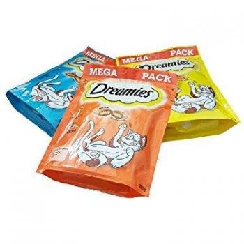 Dreamies Mega Pack's Salmon Flavor 180g x 3 (540g Total)