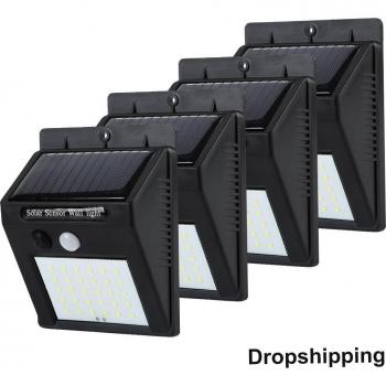 20/30 LED Solar Motion Sensor Wall Lamp