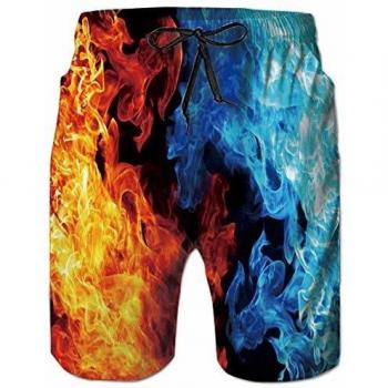 BlazeSurf XL Men's 3D Flame Trunks