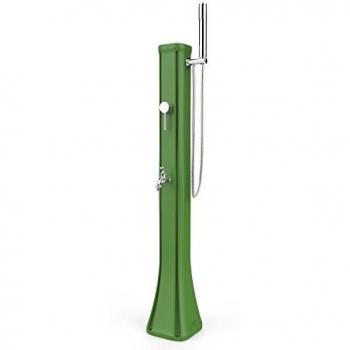 Mini Doccia Solare da Giardino Lavapiedi Miscelatore e Doccetta Mobile Arkema Happy Go Verde chiaro