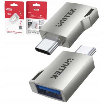 Adattatore USB-C a USB-A 3.1 Gen1 Unitek A1025GNI Argento