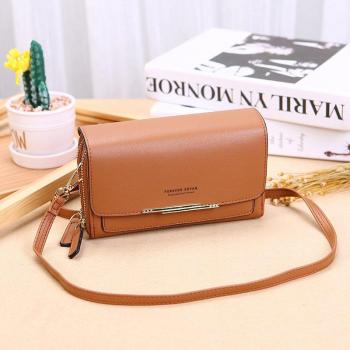 Multifunktionale Schultertasche aus PU-Leder