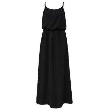 QS Maxikleid mit Raffung und verstellbaren Trägern