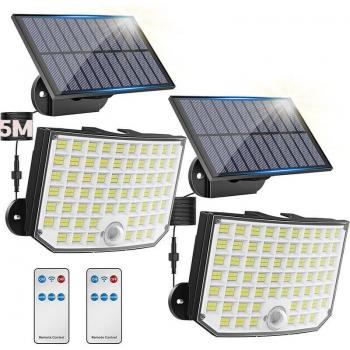 Kit de Lampes Solaires avec Détecteur de Mouvement 180°