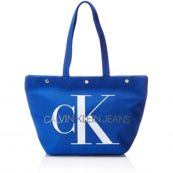 Calvin Klein Jeans - Canvas Utility Ew Bottom Tote M, Bolsos totes Mujer, Azul