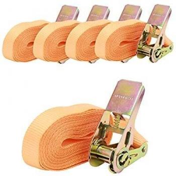 BAUMARKTPLUS Ratschen-Spannset 5x 4m 800kg orange