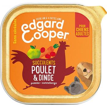 Lot Edgard & Cooper Adult sans céréales 36 x 300 g pour chien - poulet, dinde