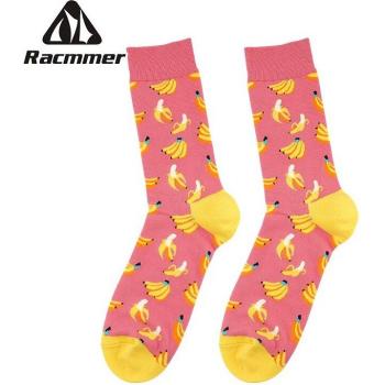RACMMER Baumwoll-Sport-Socken mit Banane - Bequeme Radfahr-Socken für den Außenbereich