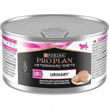 Purina Caja De Mousse De Pavo 24x195g Comida Para Gatos Pro Plan Vet Ur Urinary