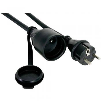 HQ-Power Câble d’Extension en Caoutchouc 3G1.5 1,5 m IP44