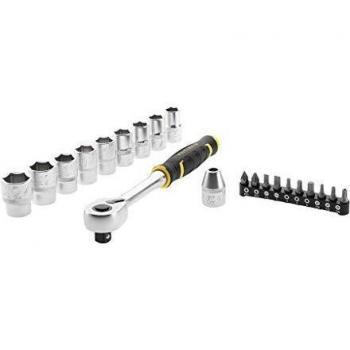 Juego de carraca Stanley 1/2 120 dientes + puntas