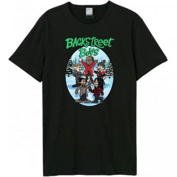 T-Shirt Natalizia Unisex Adulto Backstreet Boys Cartoon Amplificata