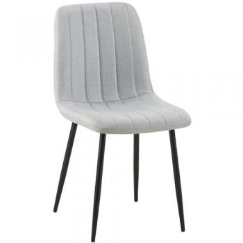 Sedia Dijon in tessuto grigio
