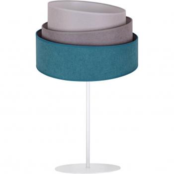 Lampada da tavolo Pastell Trio turchese/grigio 50 cm