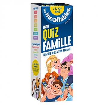 Les incollables - Quiz famille - De 7 à 107 ans: 1 600 questions réponses par réviser en 4 éventails