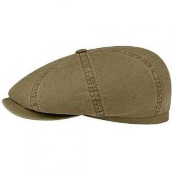 Stetson Hatteras Flat Cap Frühjahr/Sommer Oliv XL
