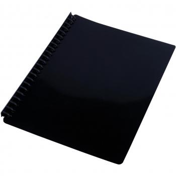 Display Book A4 Refillable 20 Page - Gloss Black