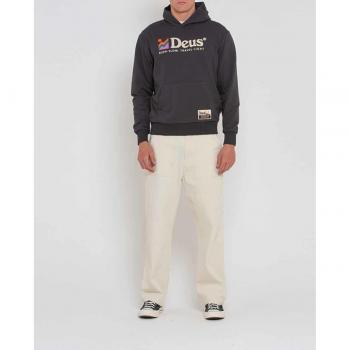Sudadera Deus Antracita con Bolsillo de Canguro