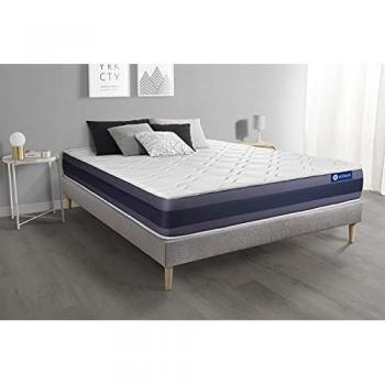 Ensemble Matelas Mémoire Actimemo Morpho 200x200 Max 24 cm Gris