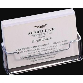 1 Pcs Clear Acrylic Card Display Stand - Business Card Holder