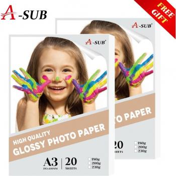 Glänzendes A3 Photopapier – 20 Stück, perfekter Bilddruck